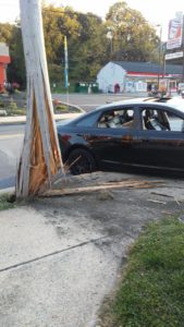 Rush hour vehicle crash