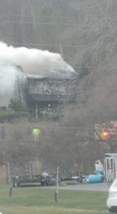 Structure fire in Robeson Township